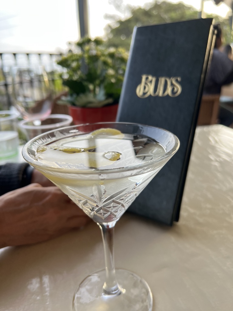 Vesper Martini at Bud's Bar