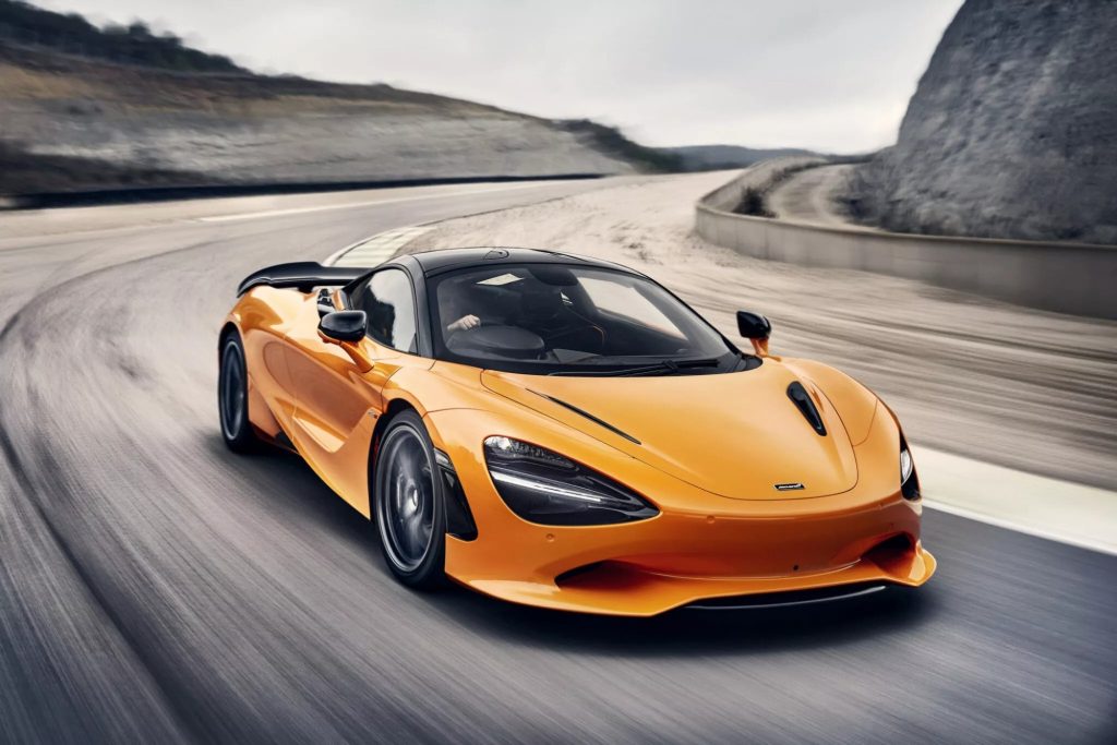 Orange McLaren sports car