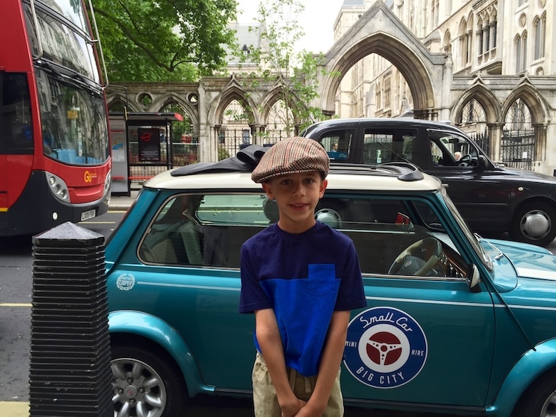 London tour in little car
