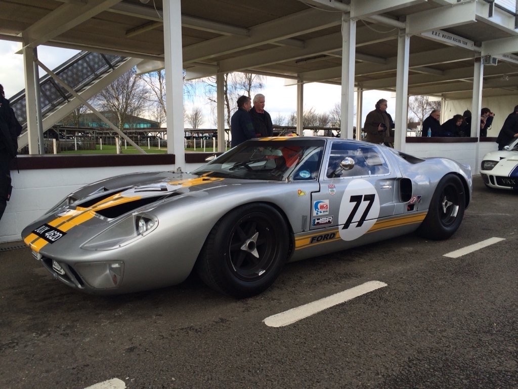 silver 1965 Ford GT 40