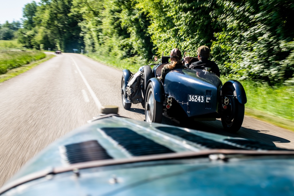 Antique sports car