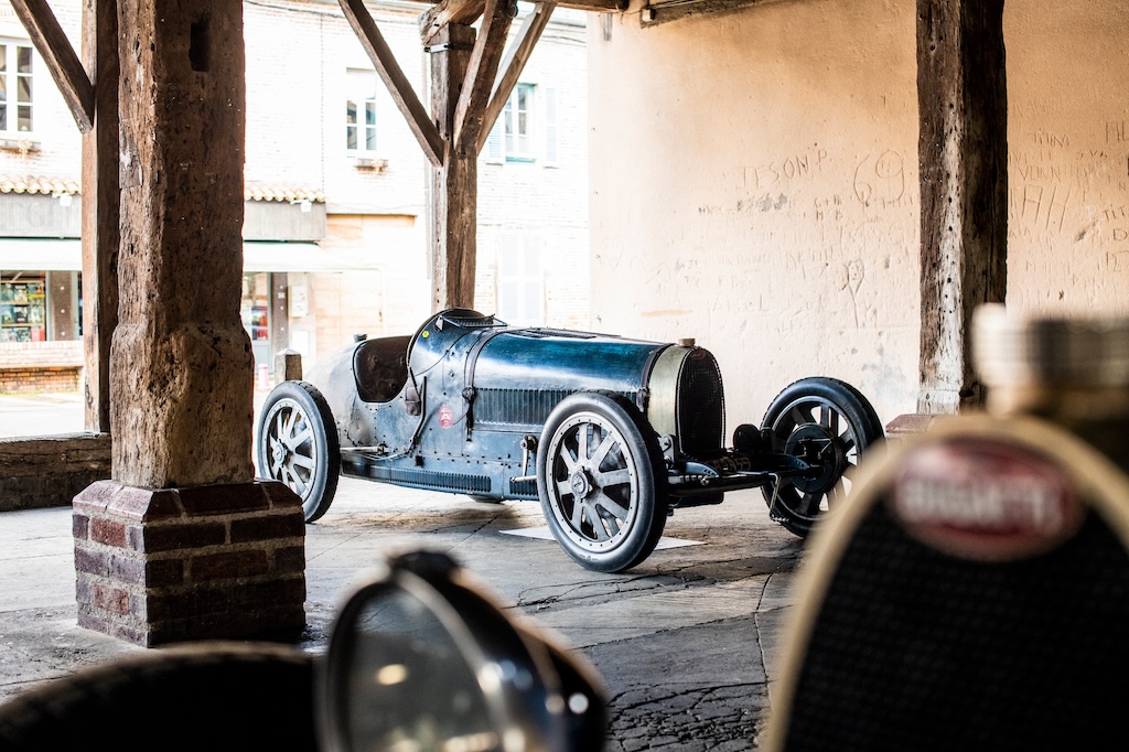 Antique sports car