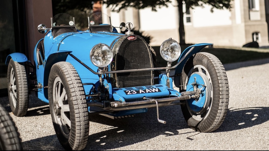 Antique sports car