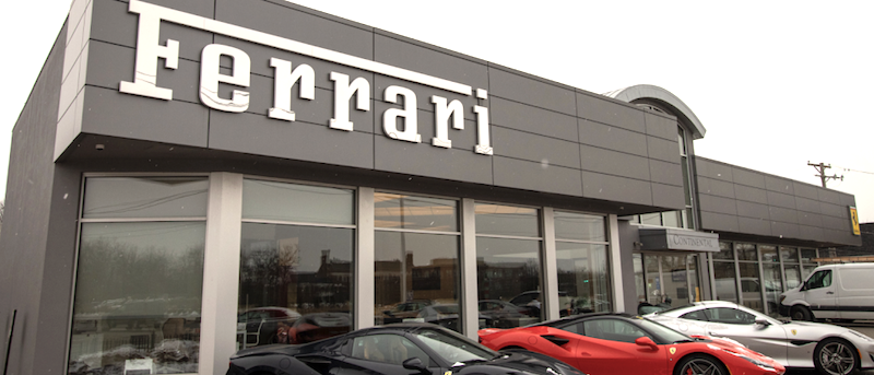 Ferrari car dealership
