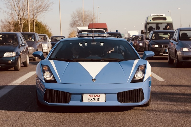 Lamborghini police car