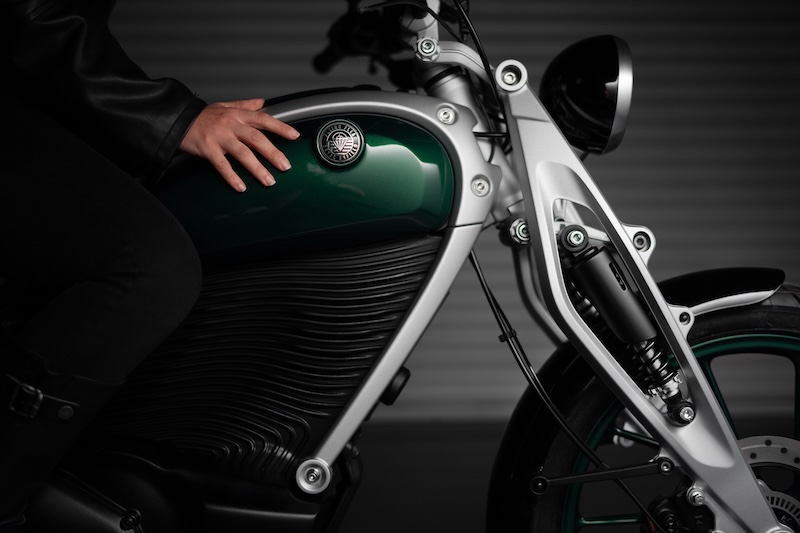 Side of motorcycle