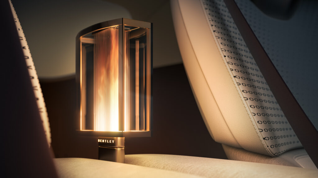 vintage looking light in car