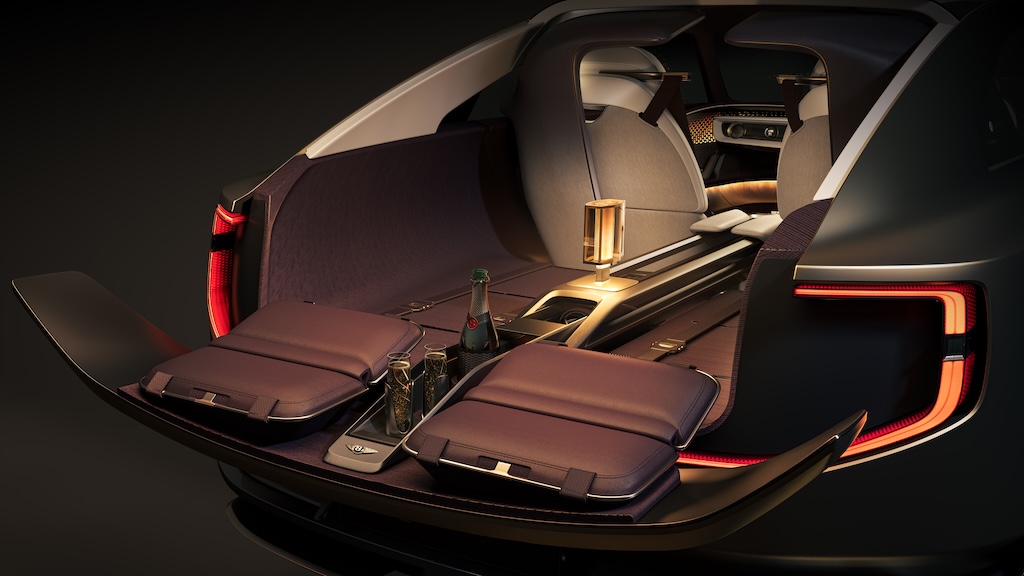 car trunk with places to sit
