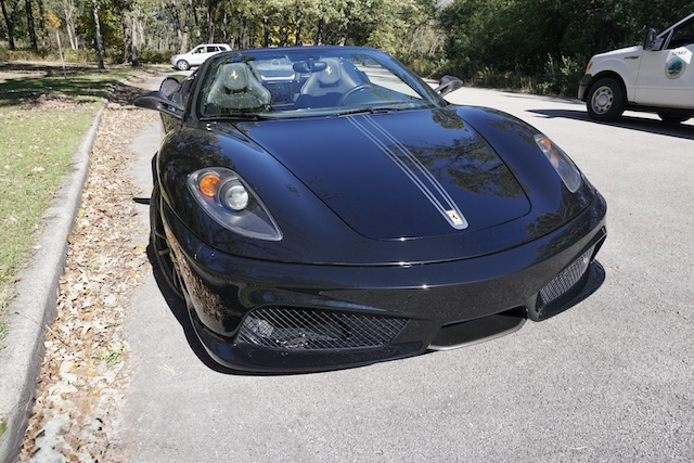 Black Ferrari sports car
