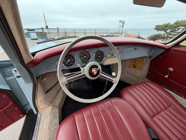 Porsche sports car interior