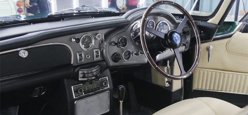 vintage car dashboard