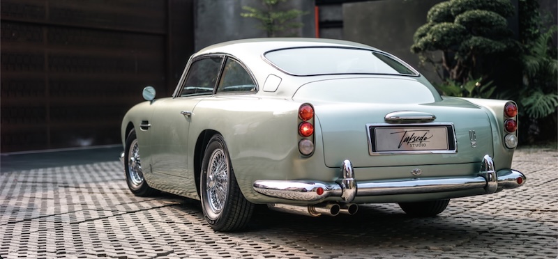 Vintage Aston Martin sports car